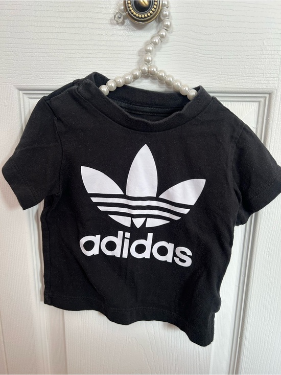 adidas Other - adidas Black Kids Tee with White Trefoil Logo